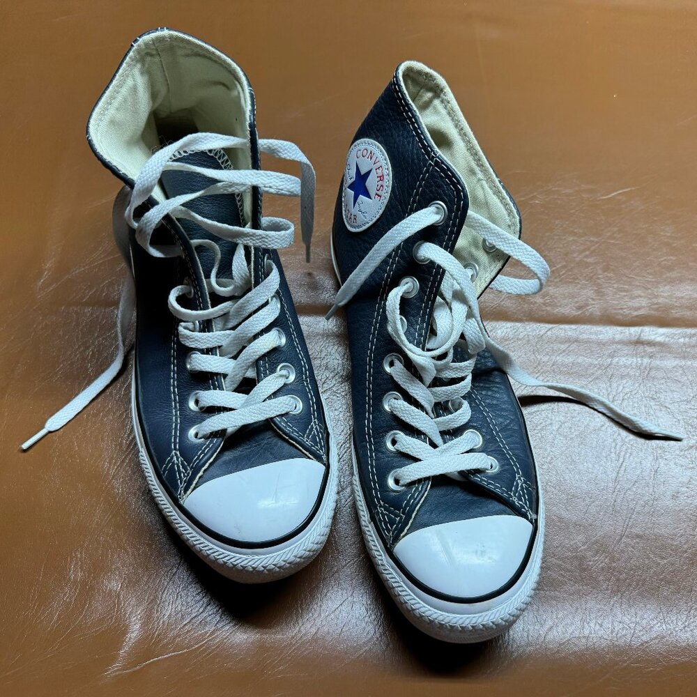 Blue Converse All Star Unisex Chuck Taylor High Top Sneakers (Unisex)